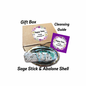 Abalone Shell & White Sage Smudge Stick Gift Box